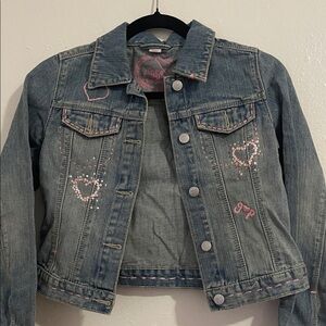 GAP Kids Jean Jacket with Pink Accents
